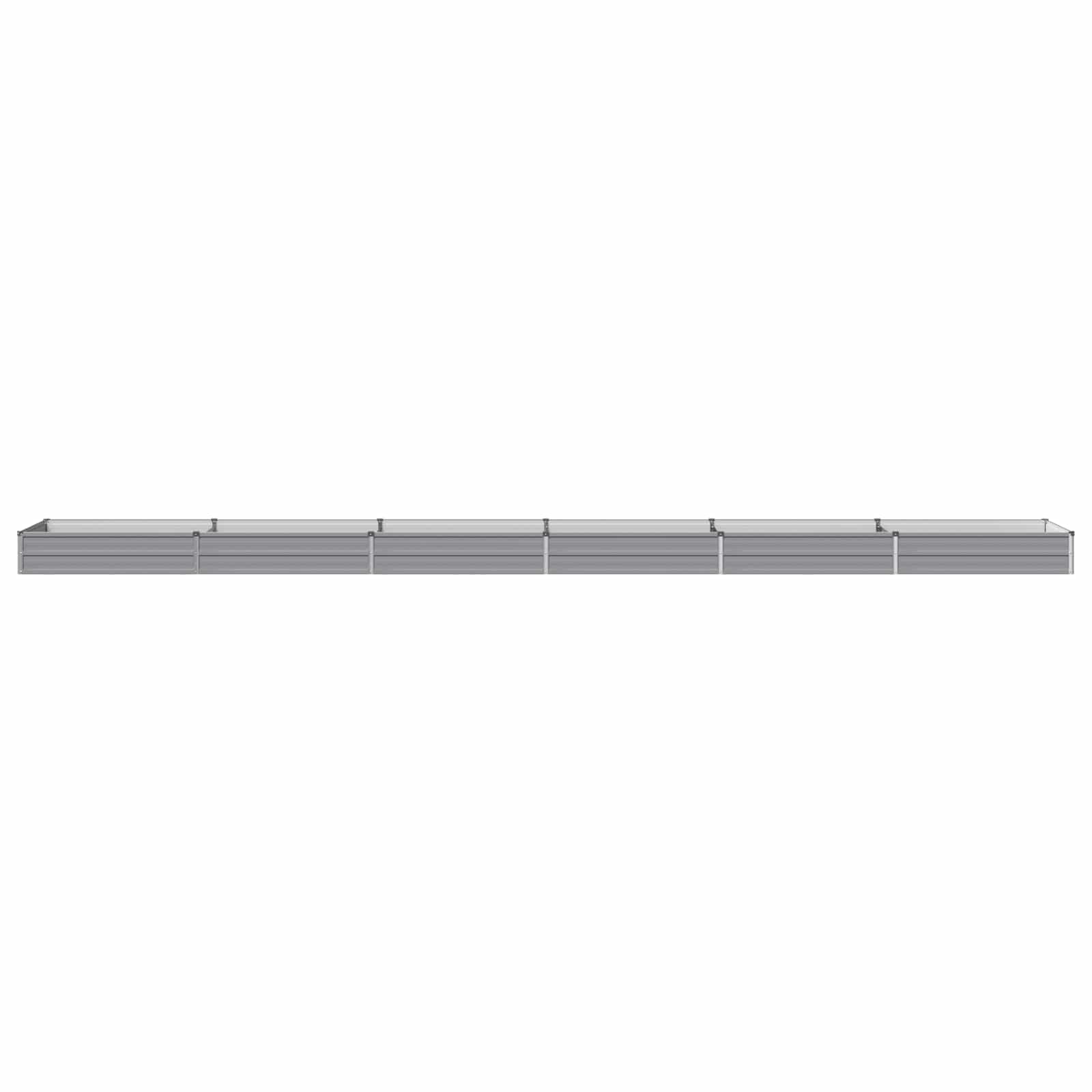 Verhoogd Tuinbed Grijs 600 x 80 x 24 cm koudgewalst staal image 2
