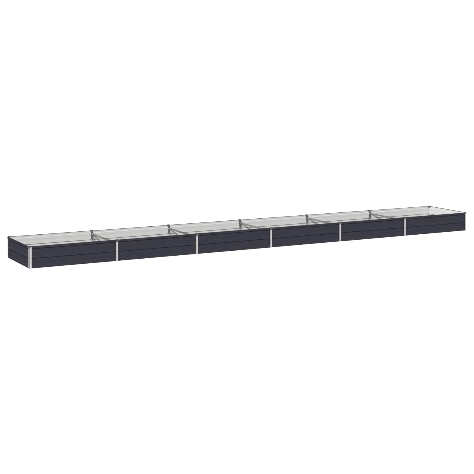 Verhoogd Tuinbed Antracietkleurig 600 x 80 x 24 cm image 1