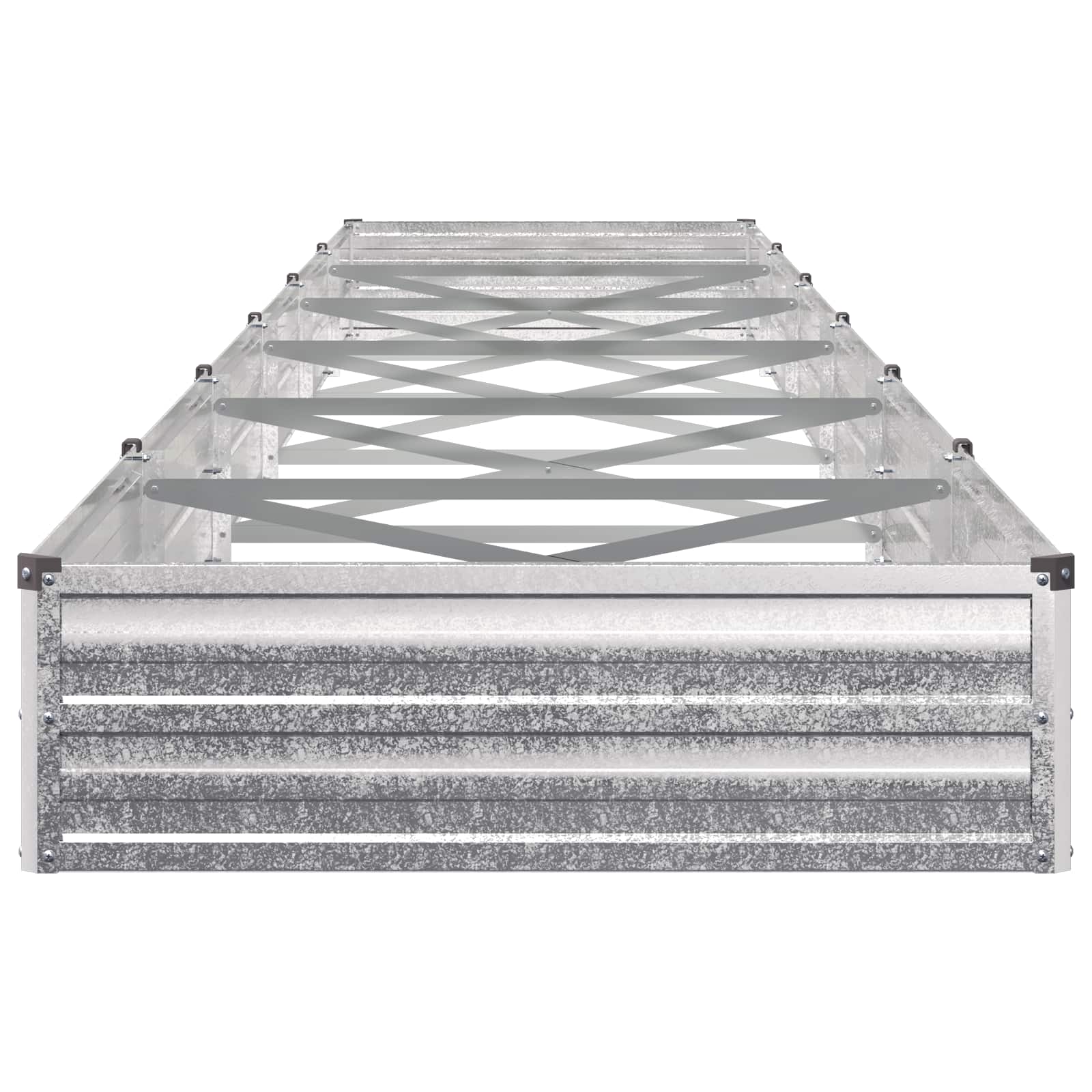 Verhoogd Tuinbed Zilverkleurig 600 x 80 x 24 cm gegalvaniseerd image 3