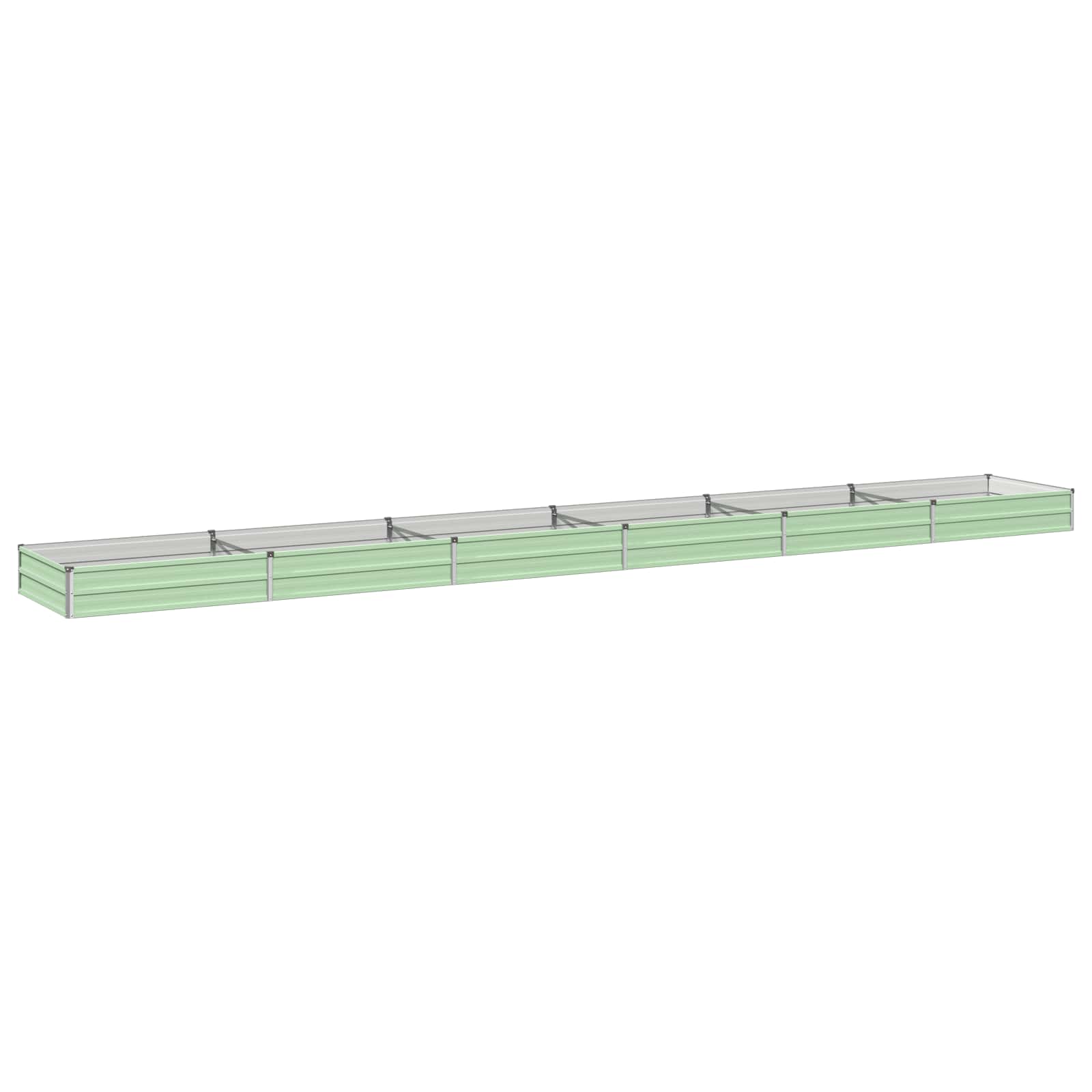 Verhoogd Tuinbed Pastelgroen 600 x 80 x 24 cm koudgewalst staal image 1