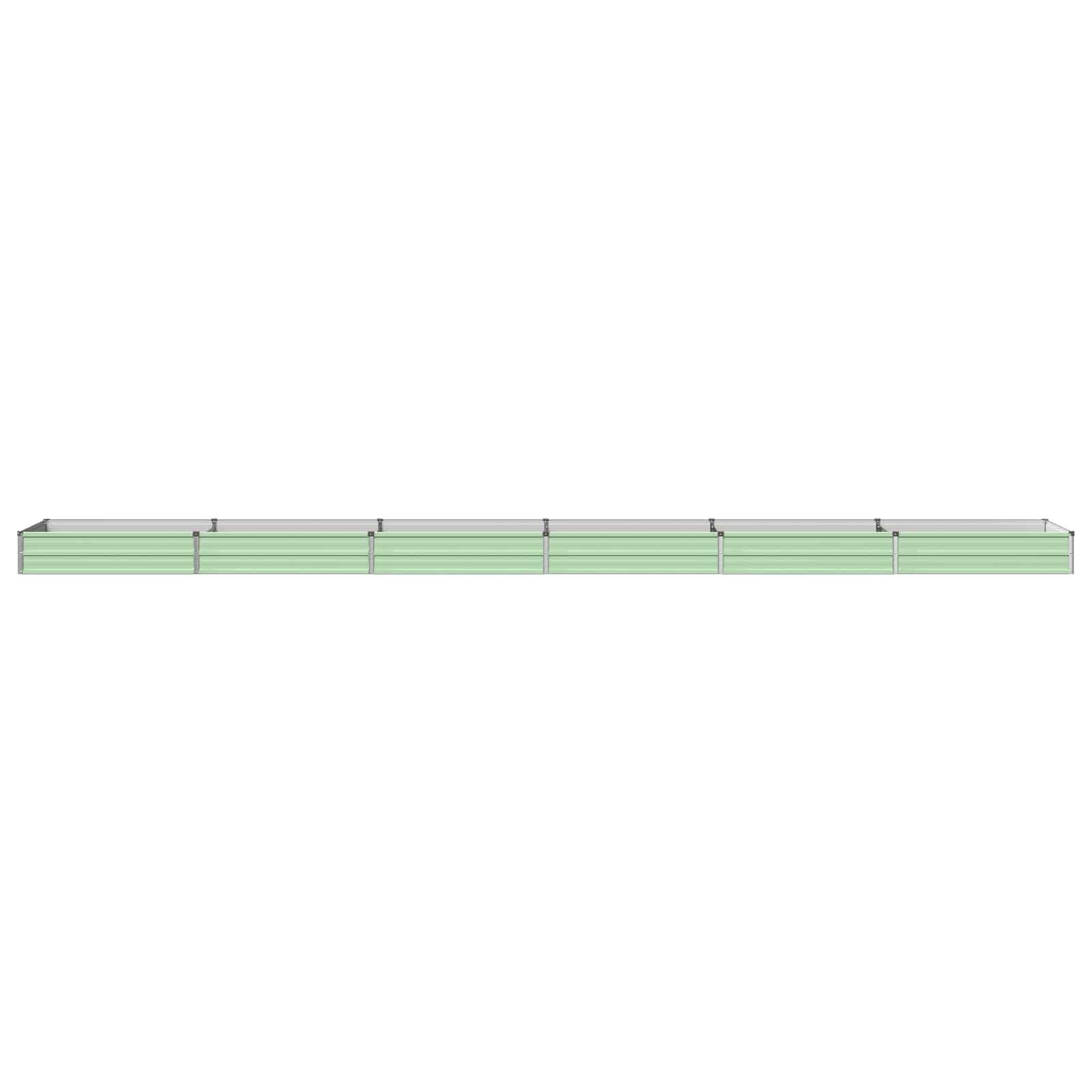 Verhoogd Tuinbed Pastelgroen 600 x 80 x 24 cm koudgewalst staal image 2