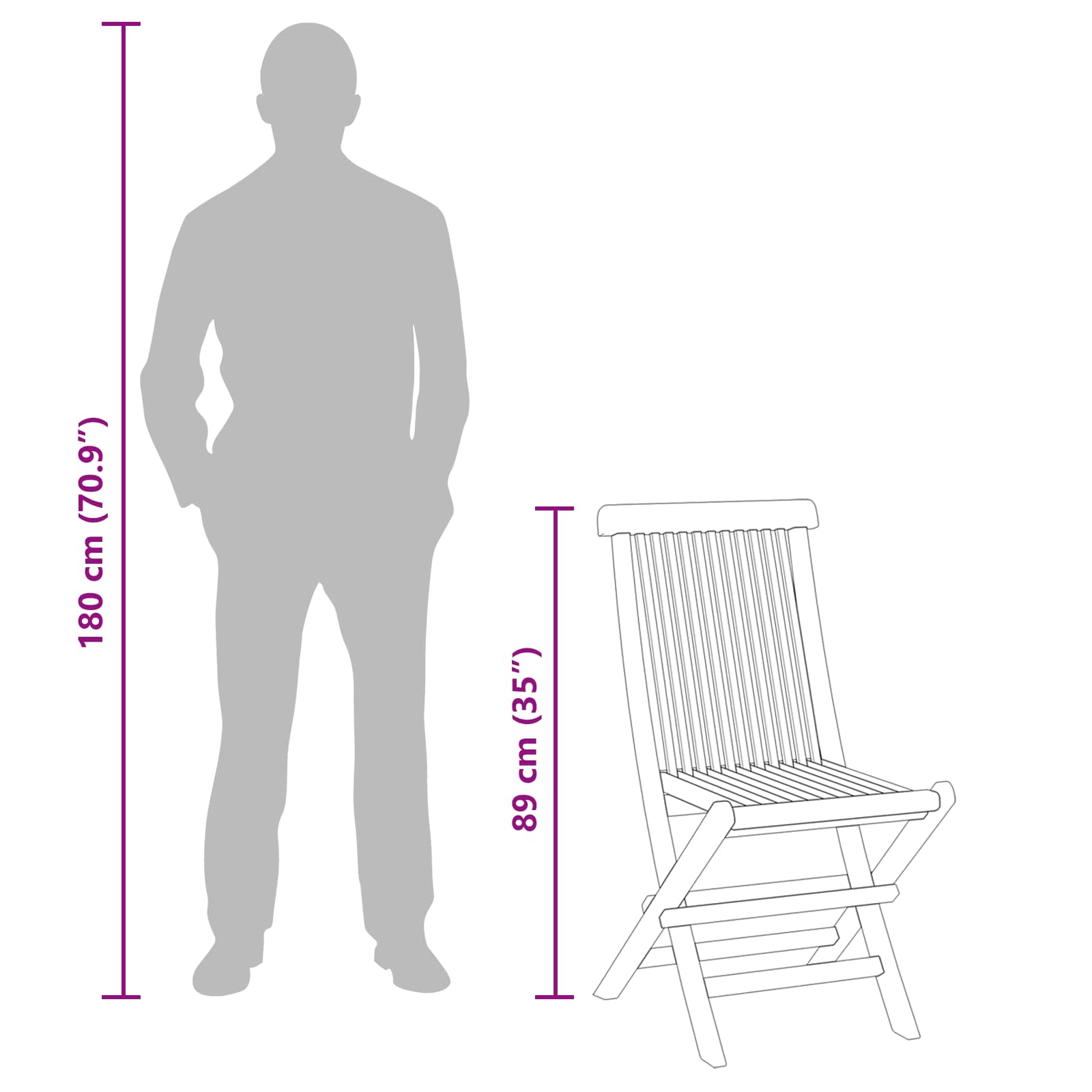 Zahradní bistro set 3 pcs Hnědá Masivní teakové dřevo - obrázek 11