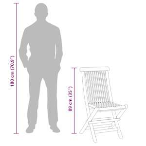 Zahradní bistro set 3 pcs Hnědá Masivní teakové dřevo - obrázek 11