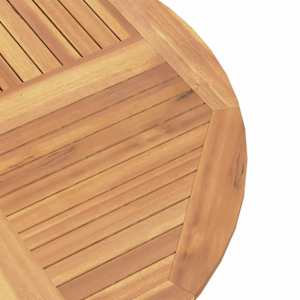 Zahradní bistro set 3 pcs Přírodní Pevné teakové dřevo - obrázek 8