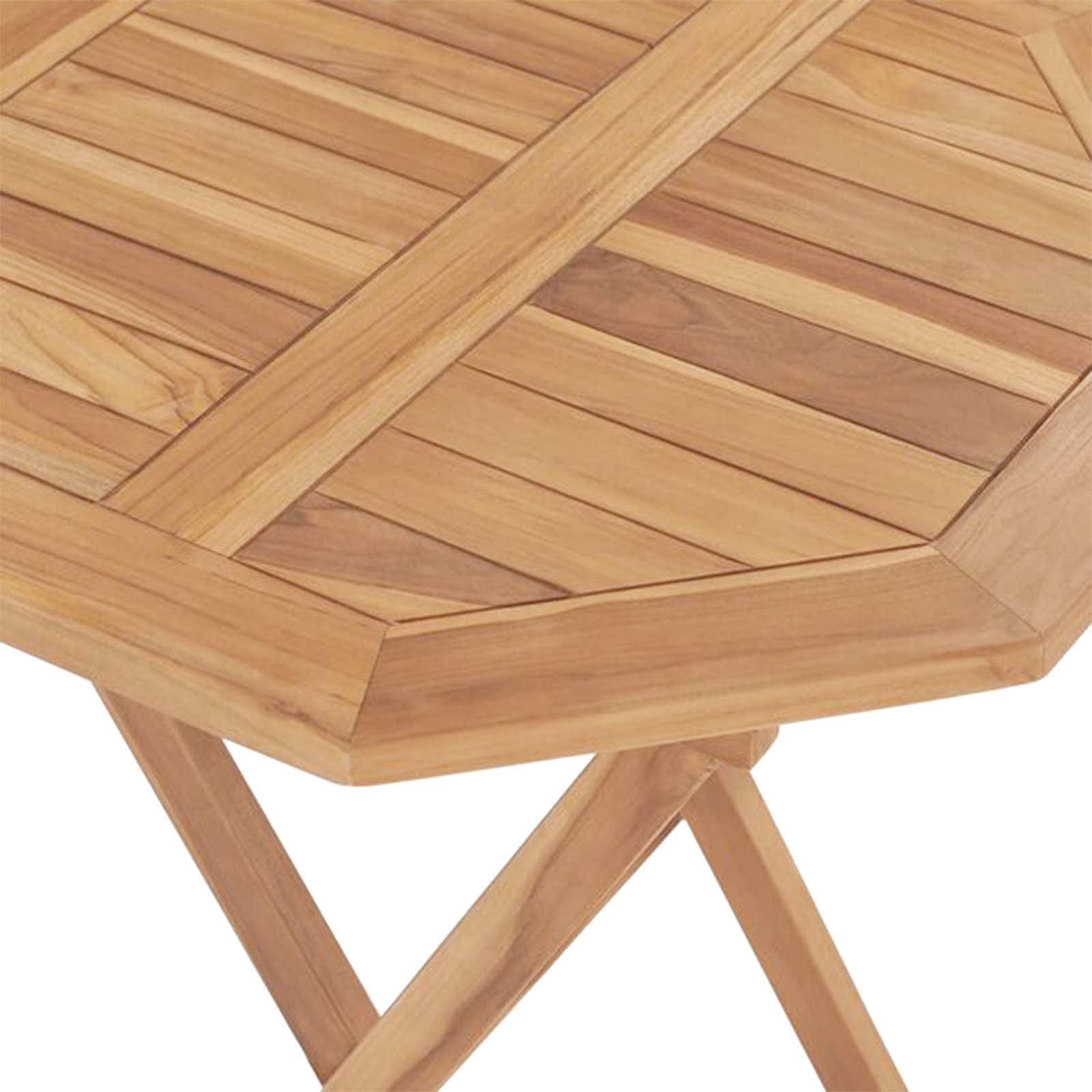 Tuinset 3 st Bruin Massief Teak Hout image 8