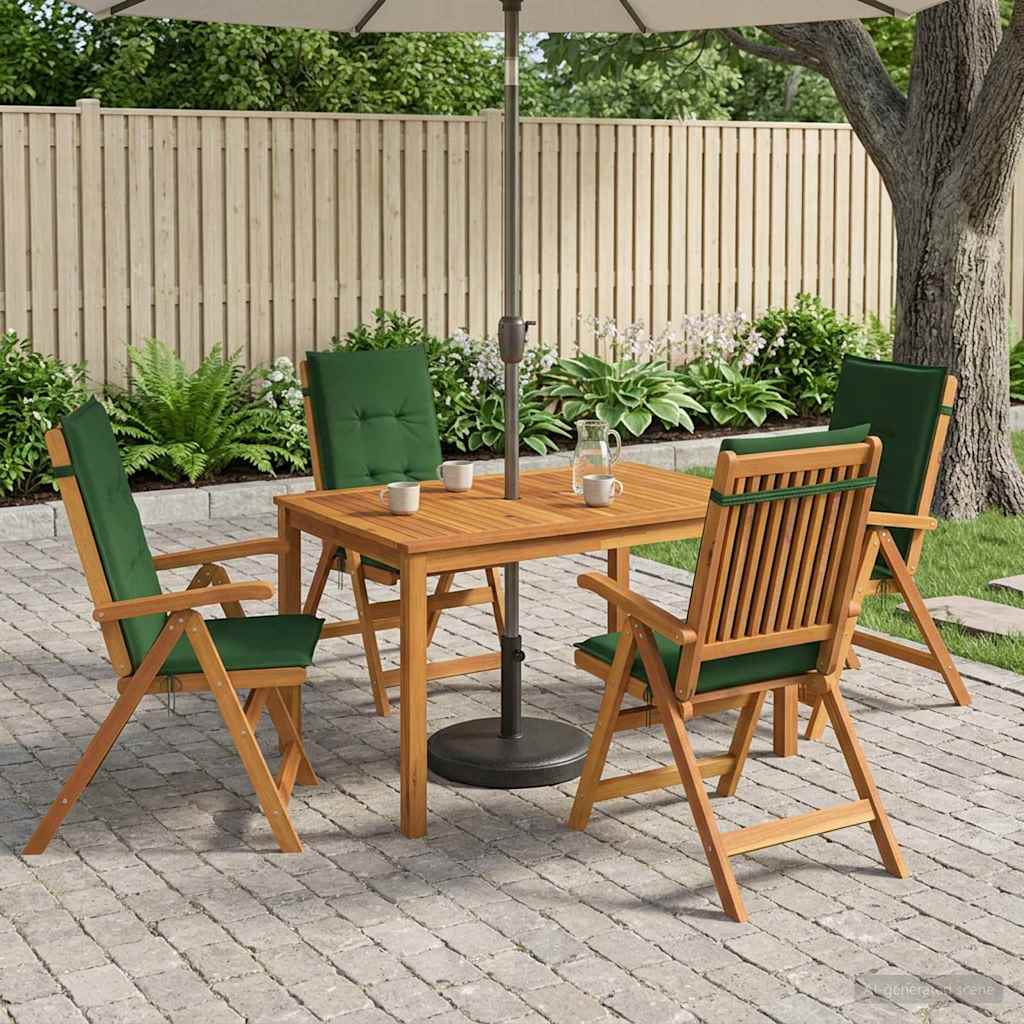 5-Piece Garden Dining Set Naturel Massief Acaciahout image 1