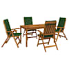vidaXL 5-Piece Garden Dining Set Naturaalne Tugev akatsiapuu