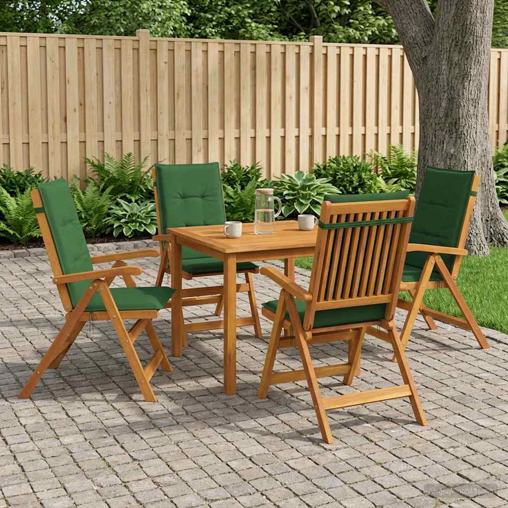 5-delige tuin eetset Naturel Massief Acaciahout image 1