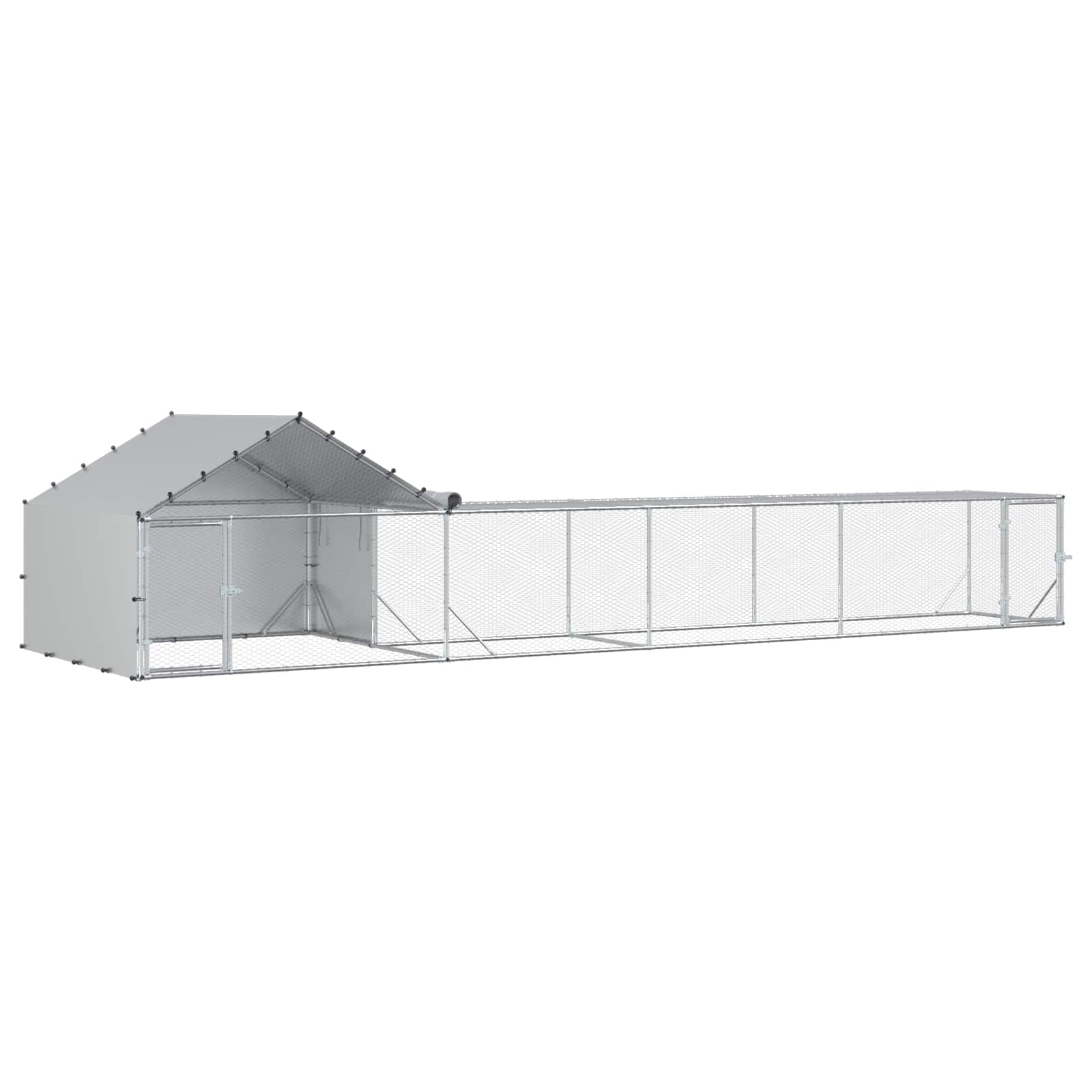 2 st zilver 7 x 2 x 1,5 m Gegalvaniseerd staal image 2