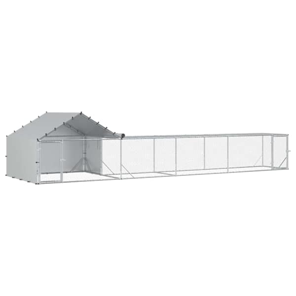 vidaXL Kana Coop koos Katuse ja Aed 2 tk H&otilde;bedane 7 x 2 x 1,5 m