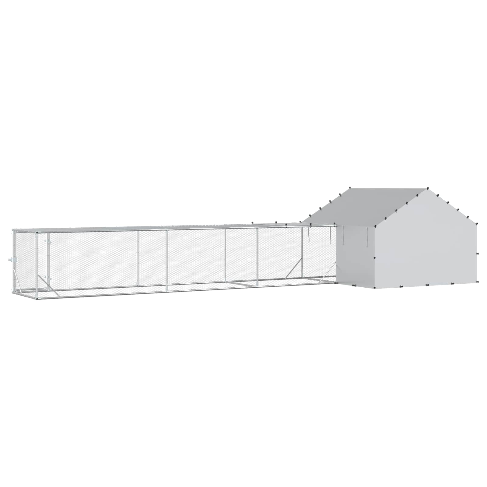 2 st zilver 7 x 2 x 1,5 m Gegalvaniseerd staal image 5