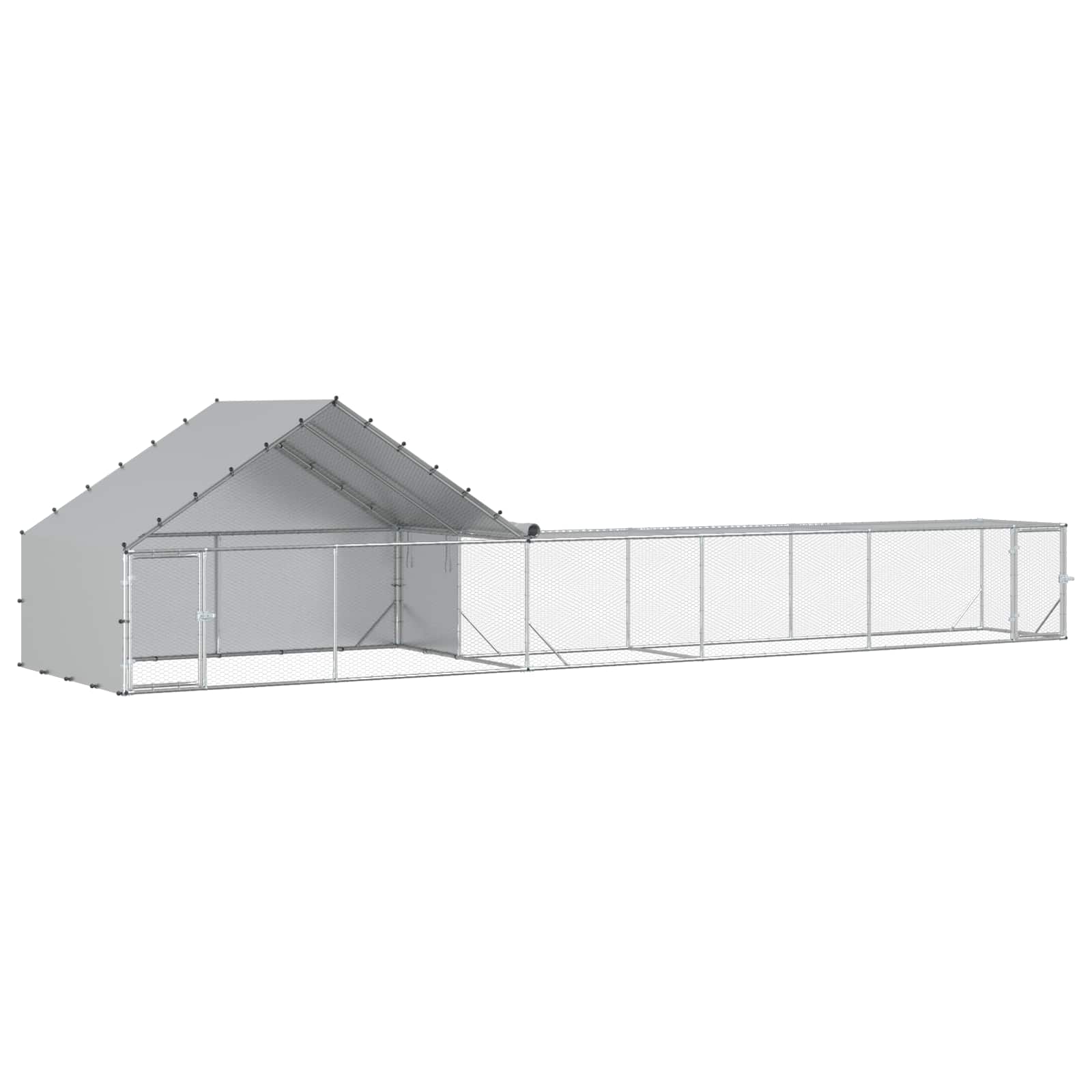 2 st zilver 800 x 200 x 190 cm Gegalvaniseerd staal image 2