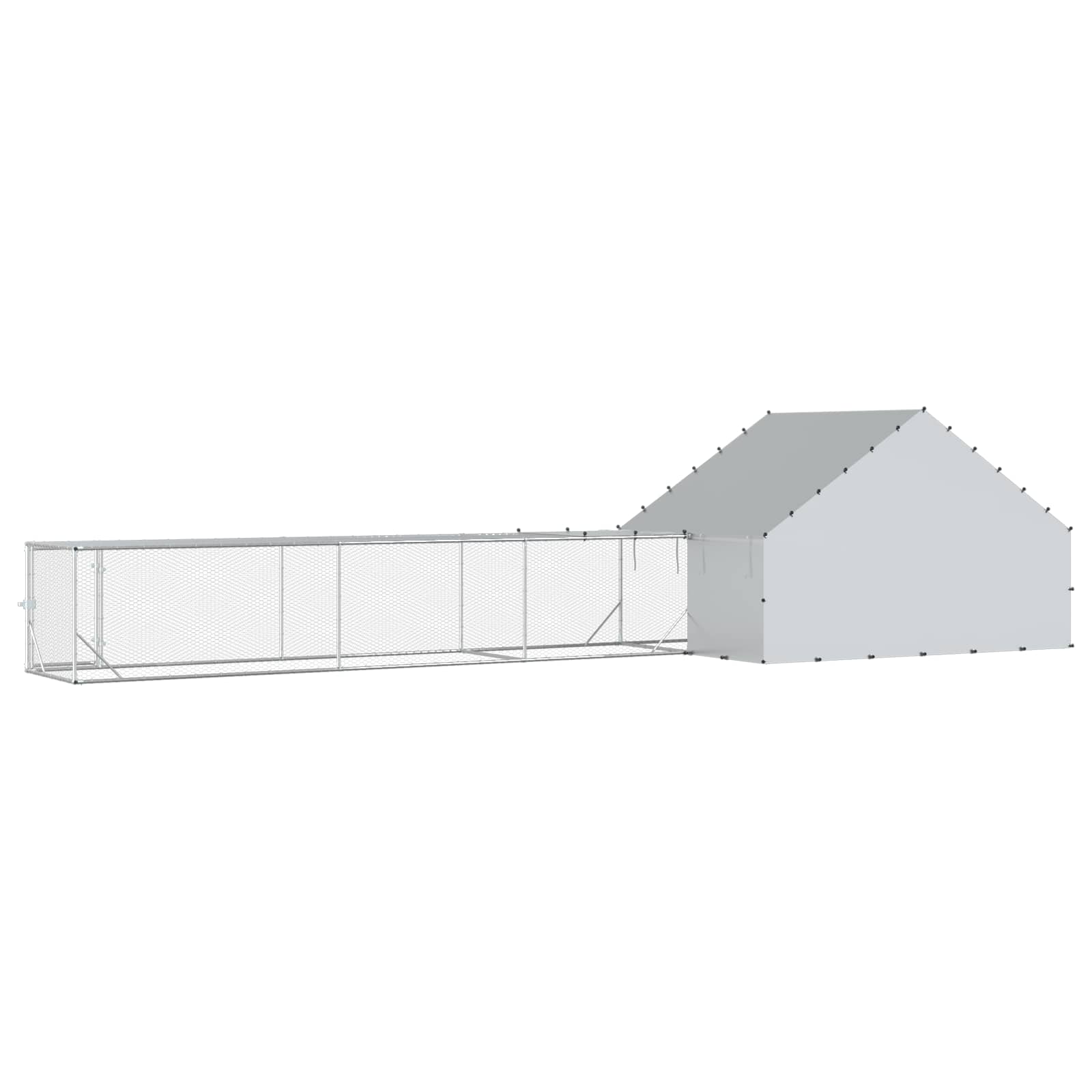 2 st zilver 800 x 200 x 190 cm Gegalvaniseerd staal image 5