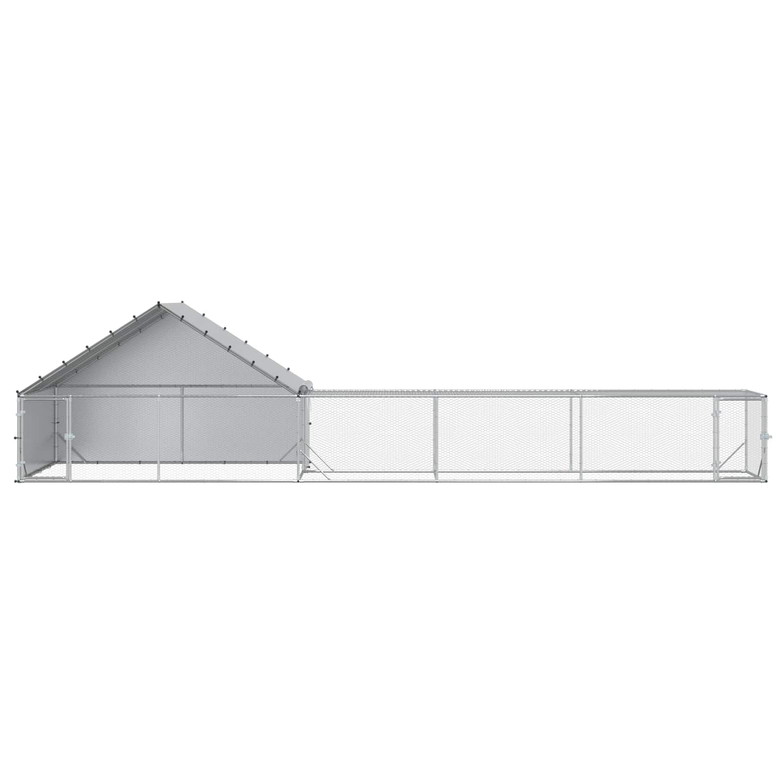 2 st zilver 800 x 200 x 190 cm Gegalvaniseerd staal image 3