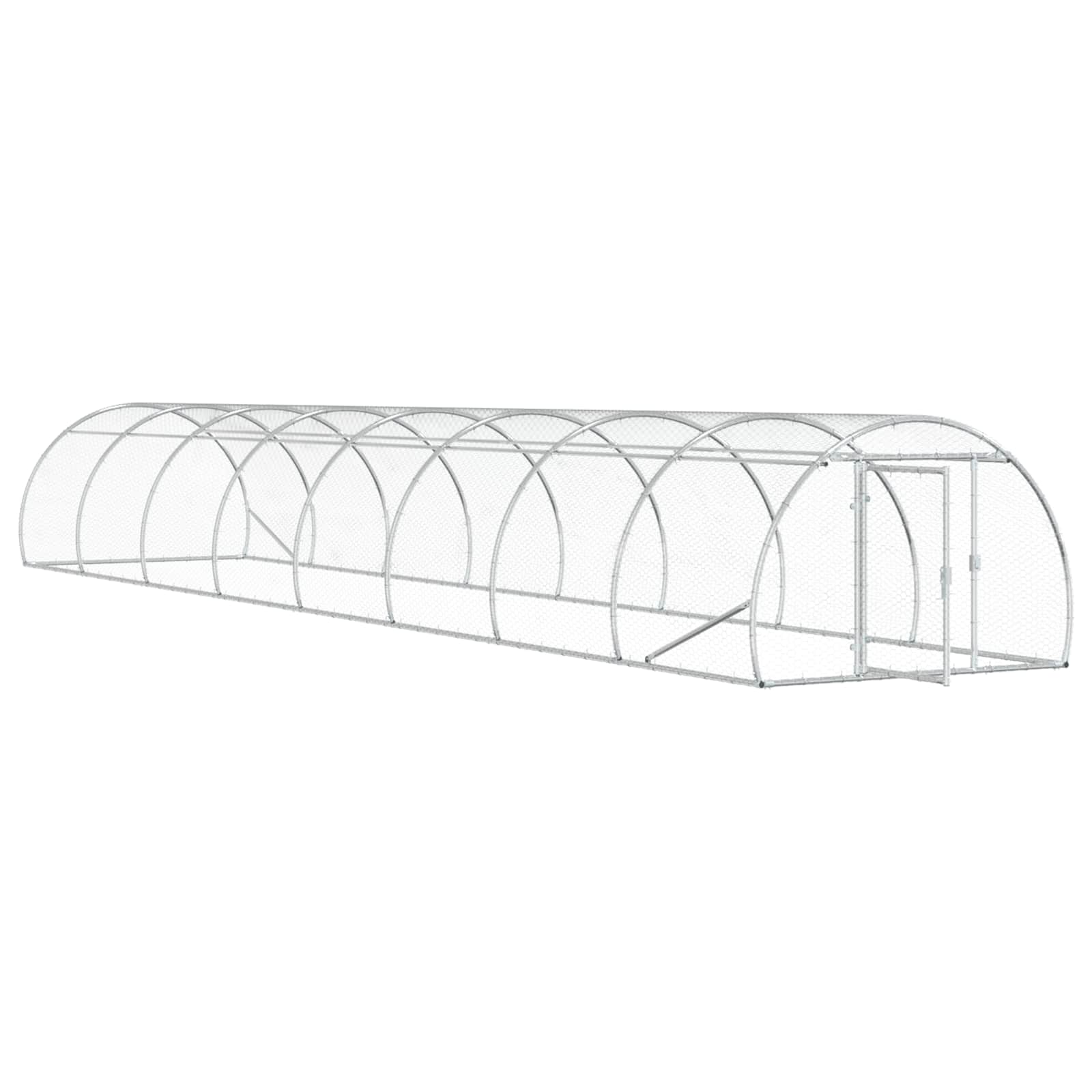 Kippenhok zilver 800 x 150 x 100 cm Gegalvaniseerd staal image 2