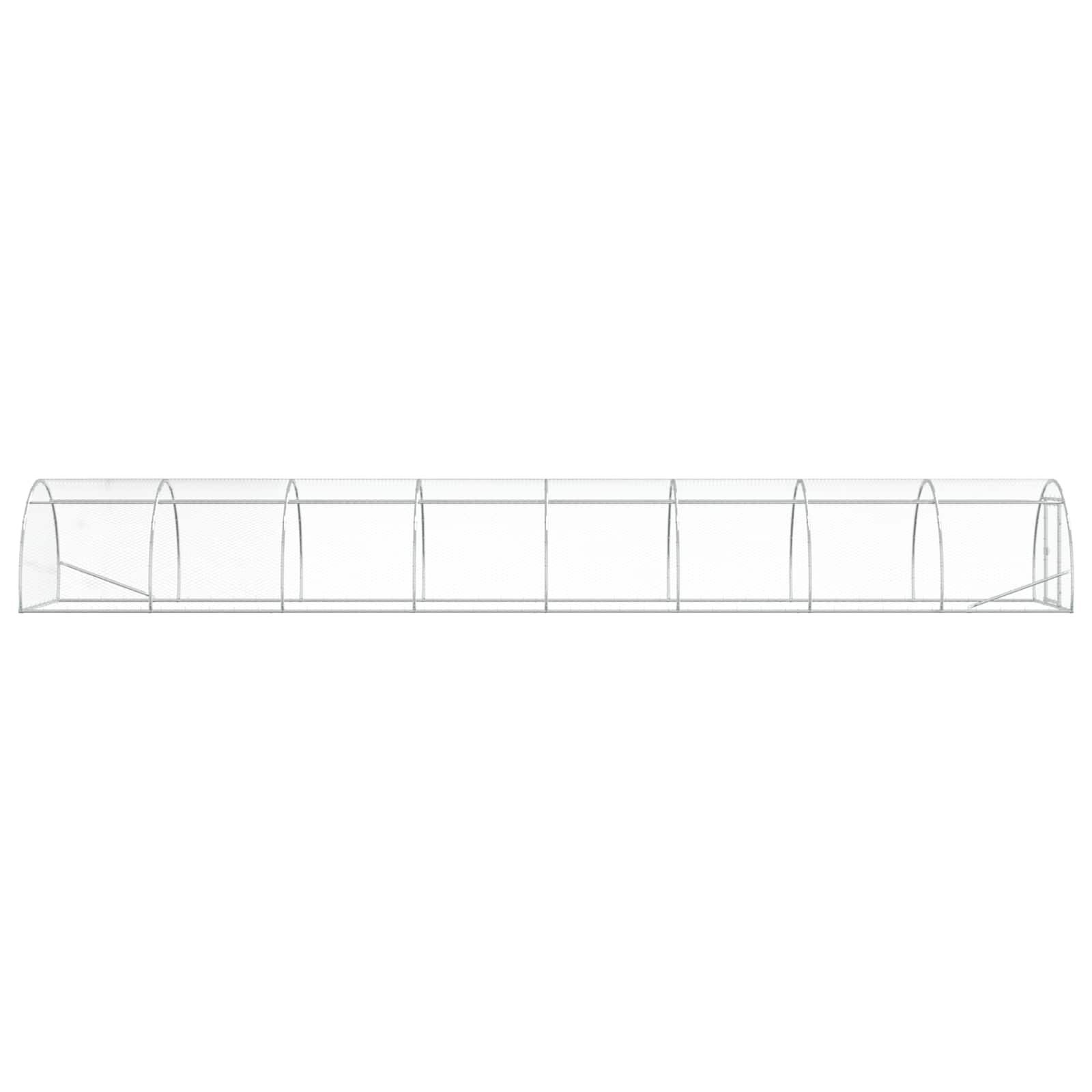 Kippenhok zilver 800 x 150 x 100 cm Gegalvaniseerd staal image 4