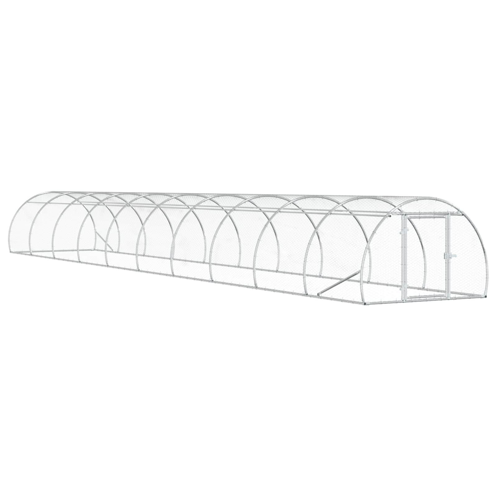 Kippenhok zilver 1000 x 150 x 100 cm Gegalvaniseerd staal image 1