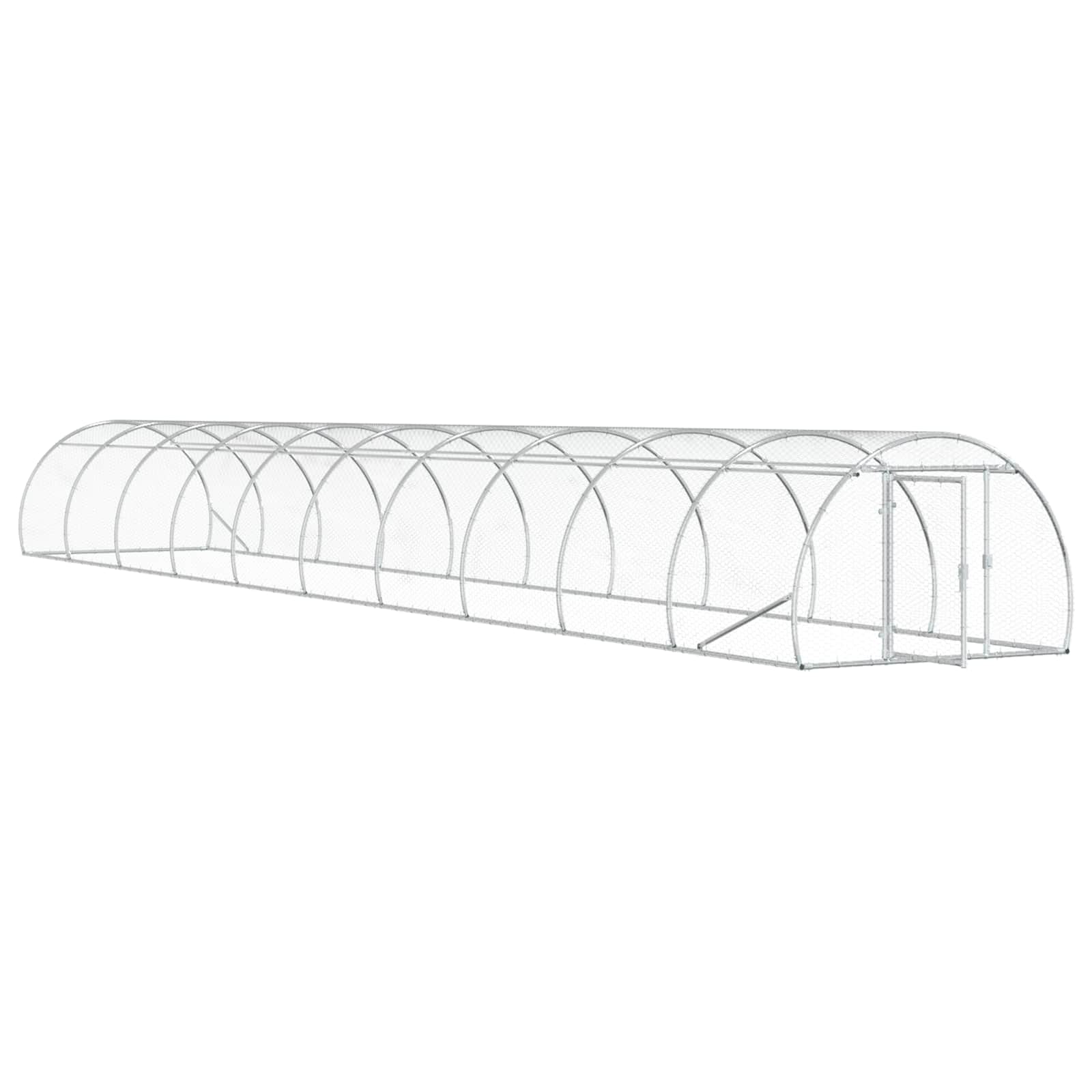 Kippenhok zilver 1000 x 150 x 100 cm Gegalvaniseerd staal image 2
