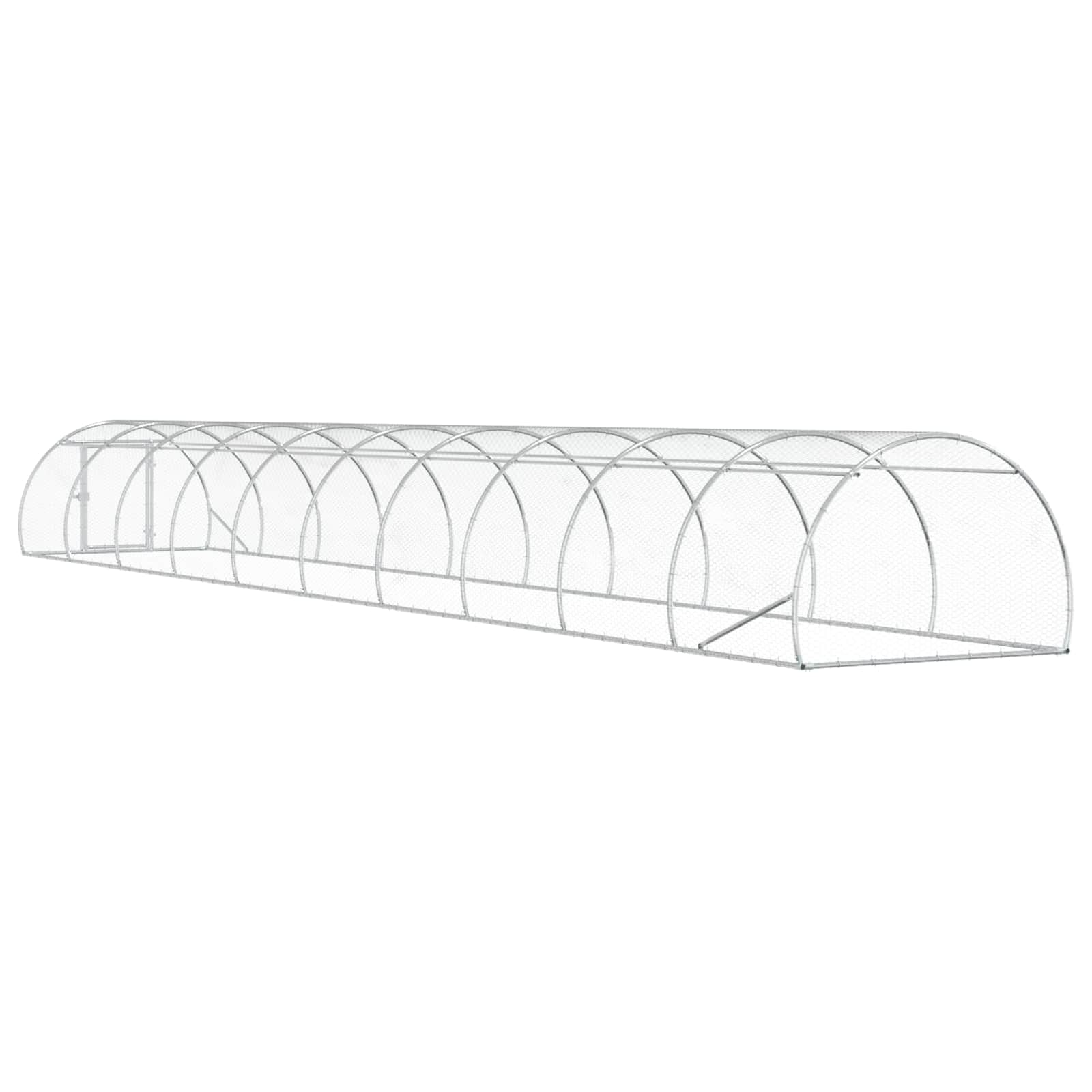 Kippenhok zilver 1000 x 150 x 100 cm Gegalvaniseerd staal image 5