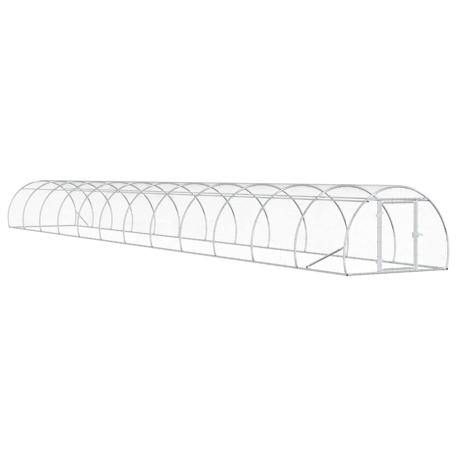 Kippenhok zilver 1200 x 150 x 100 cm Gegalvaniseerd staal image 2