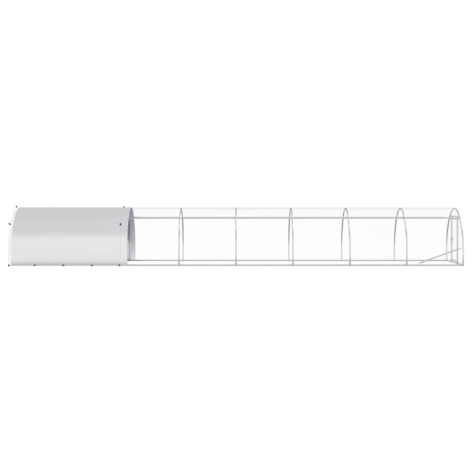 Kippenhok zilver 800 x 150 x 100 cm Gegalvaniseerd staal image 4