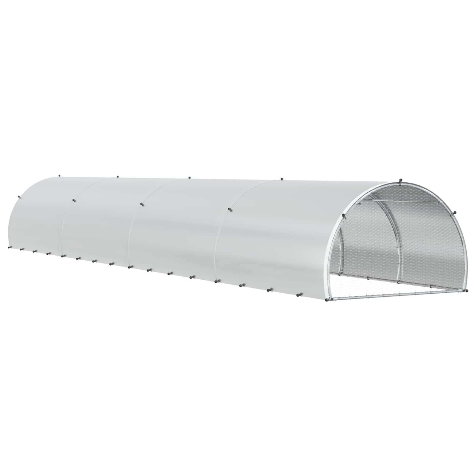 Kippenhok zilver 800 x 150 x 100 cm Gegalvaniseerd staal image 6