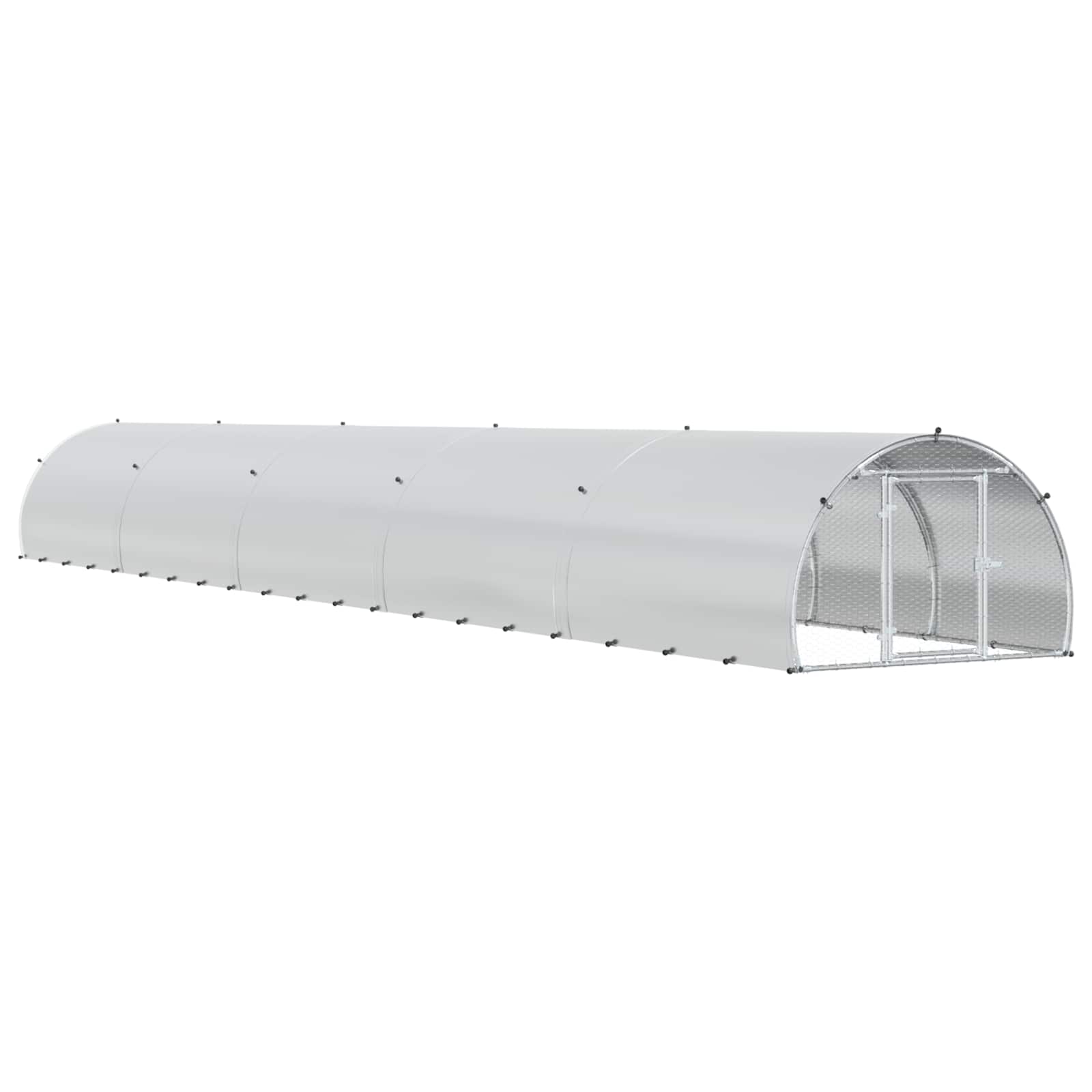 Kippenhok zilver 1000 x 150 x 100 cm Gegalvaniseerd staal image 2
