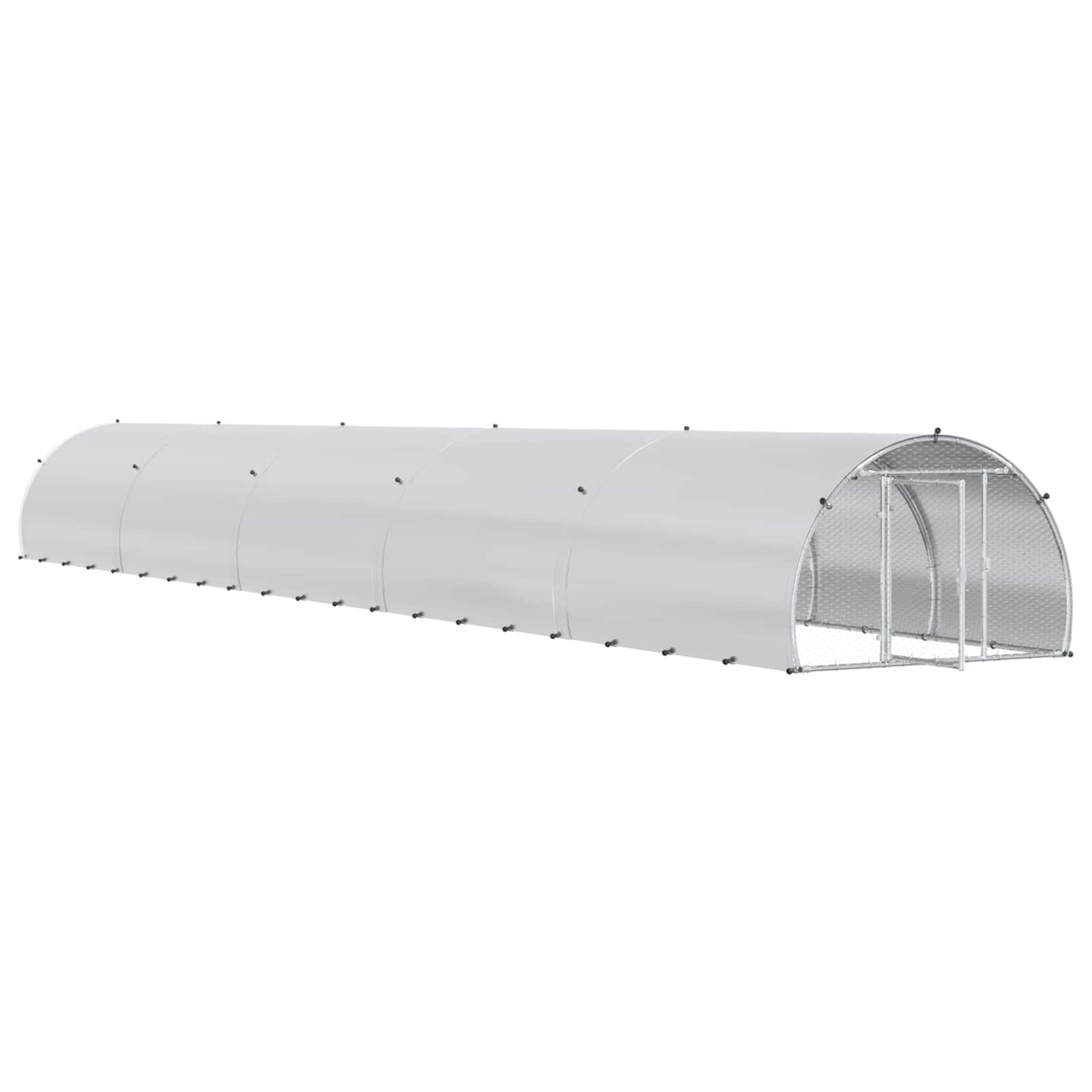 Kippenhok zilver 1000 x 150 x 100 cm Gegalvaniseerd staal image 3