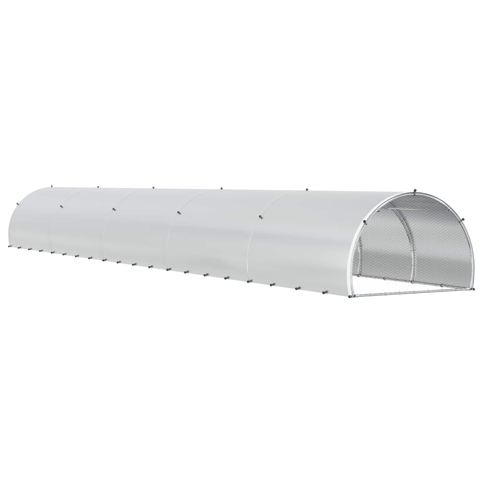 Kippenhok zilver 1000 x 150 x 100 cm Gegalvaniseerd staal image 6