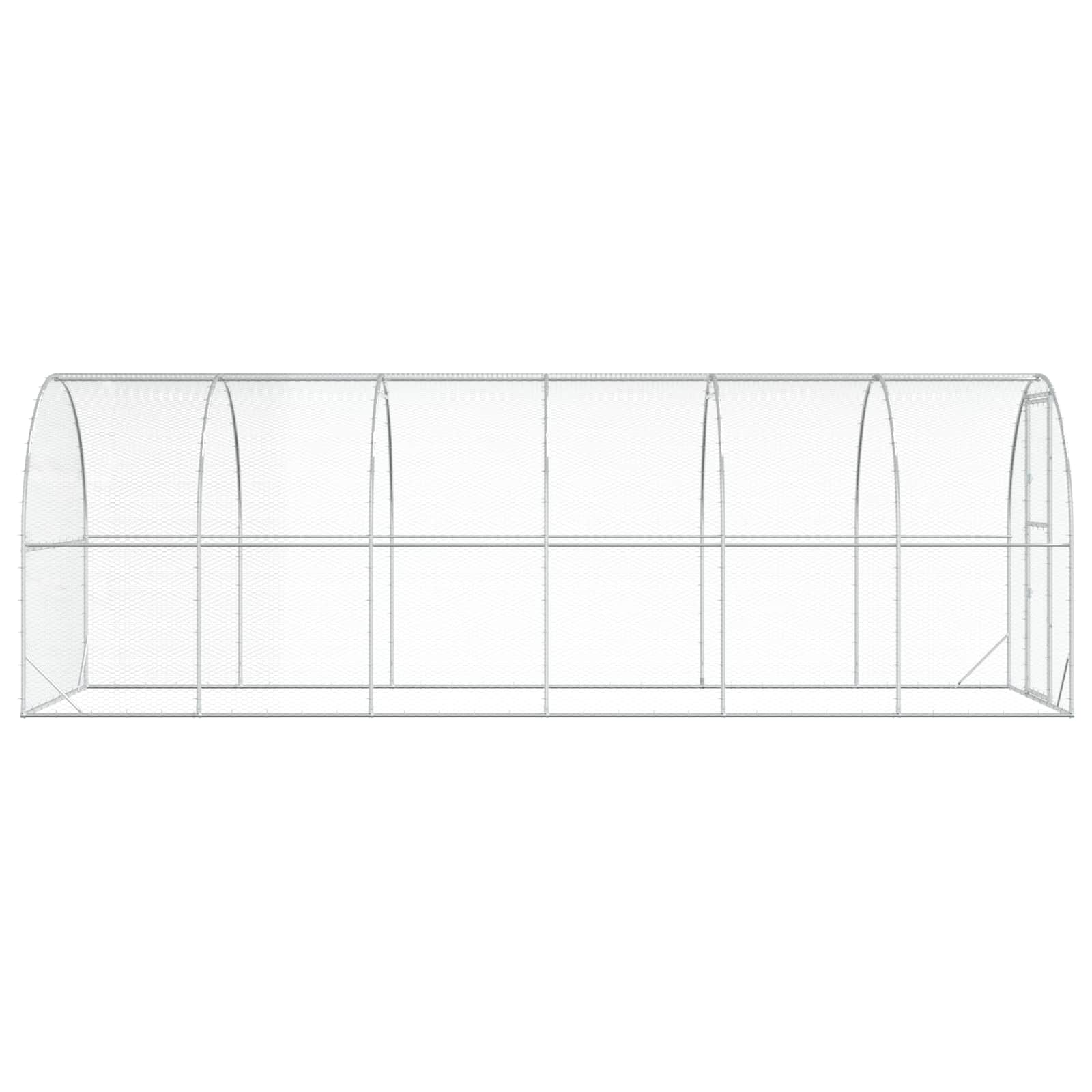 Kippenhok zilver 600 x 200 x 200 cm Gegalvaniseerd staal image 4