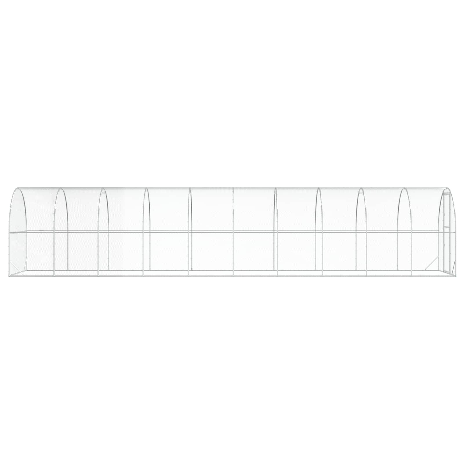 Kippenhok zilver 1000 x 200 x 200 cm Gegalvaniseerd staal image 4