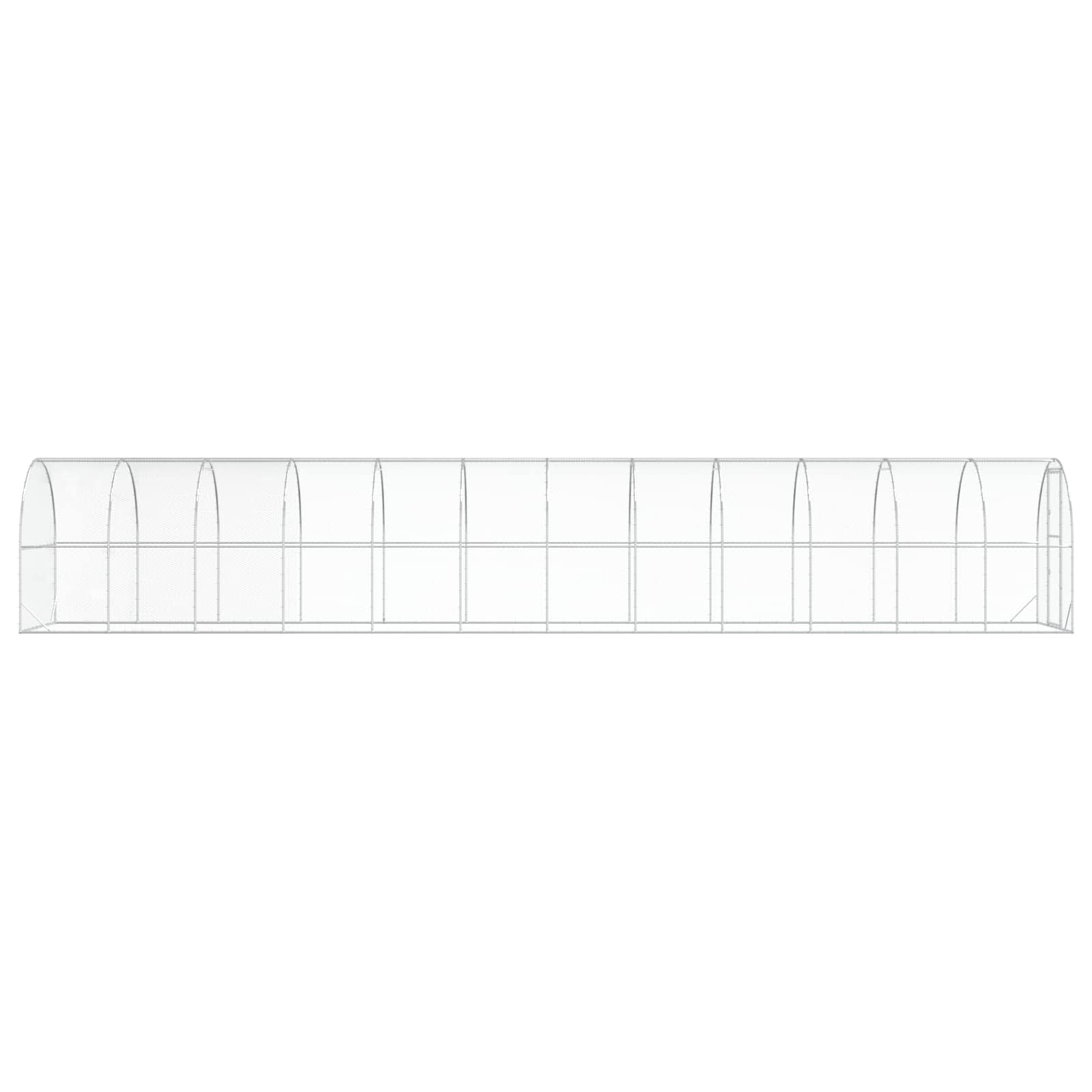 Kippenhok zilver 1200 x 200 x 200 cm Gegalvaniseerd staal image 4