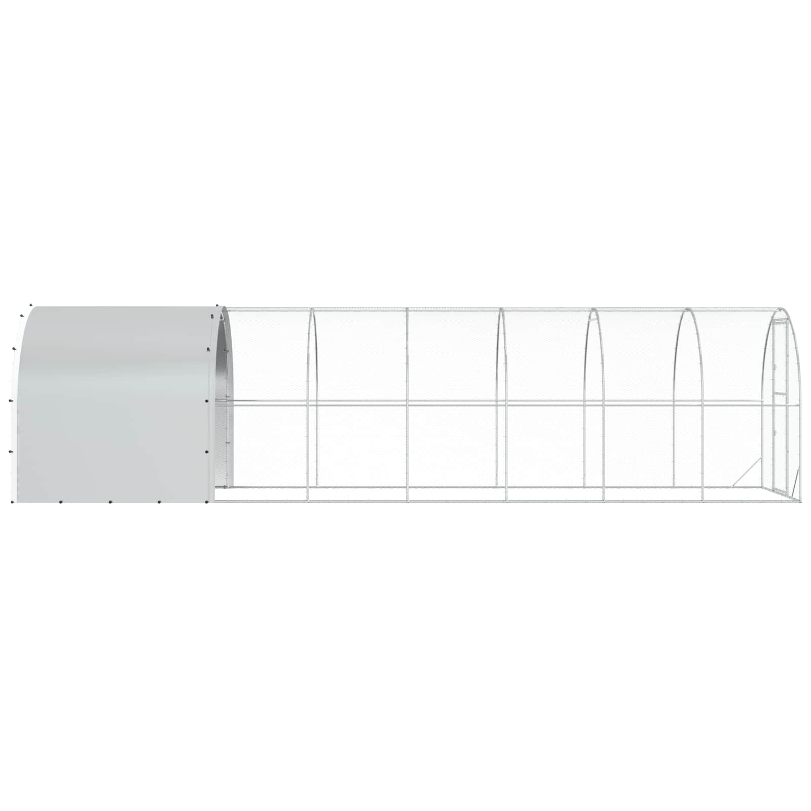 Kippenhok zilver 800 x 200 x 200 cm Gegalvaniseerd staal image 5