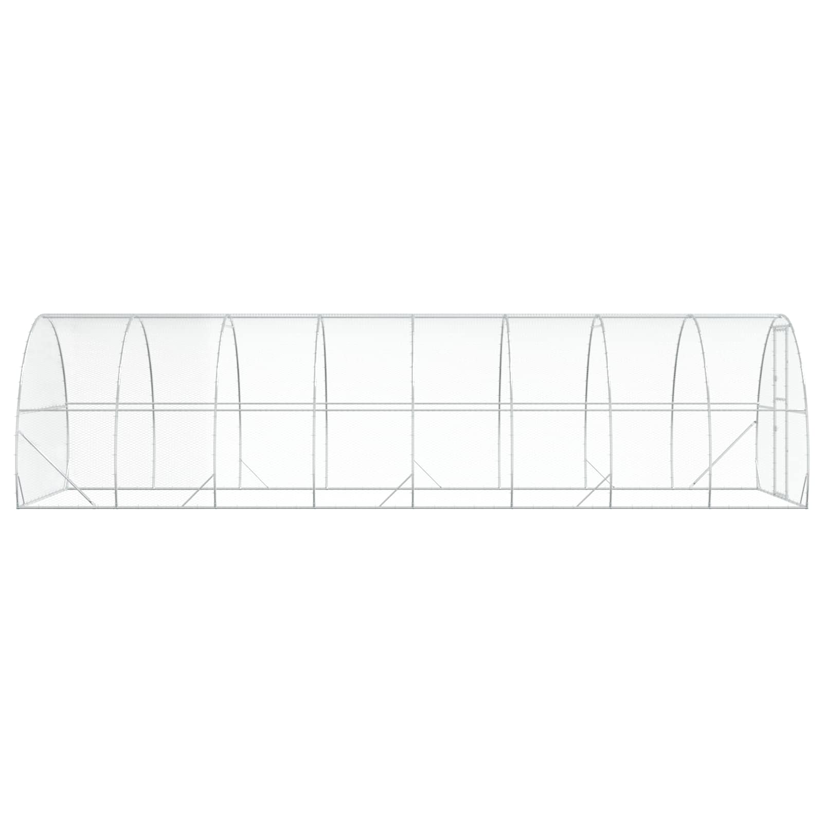 Kippenhok zilver 800 x 300 x 200 cm Gegalvaniseerd staal image 4