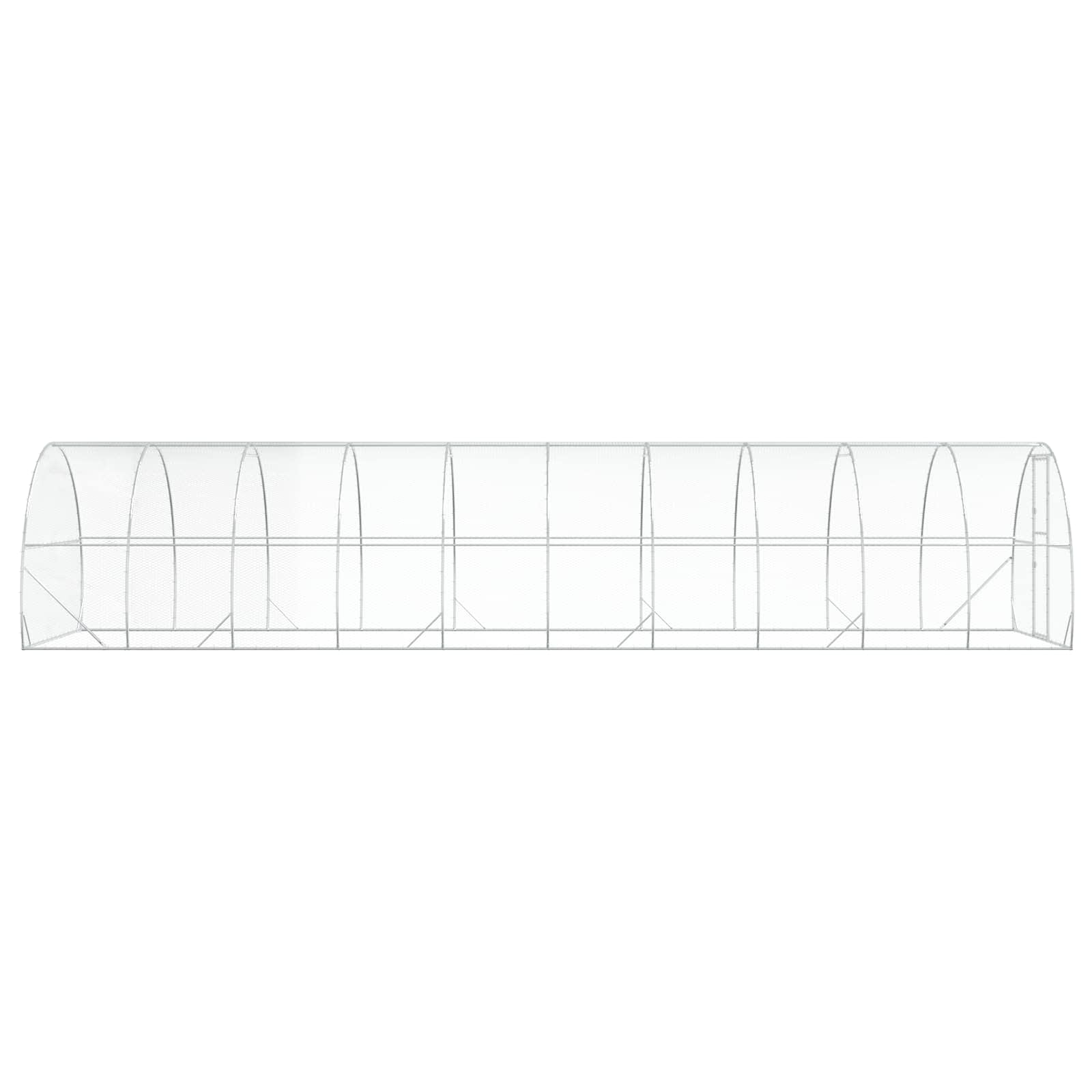 Kippenhok zilver 1000 x 300 x 200 cm Gegalvaniseerd staal image 4