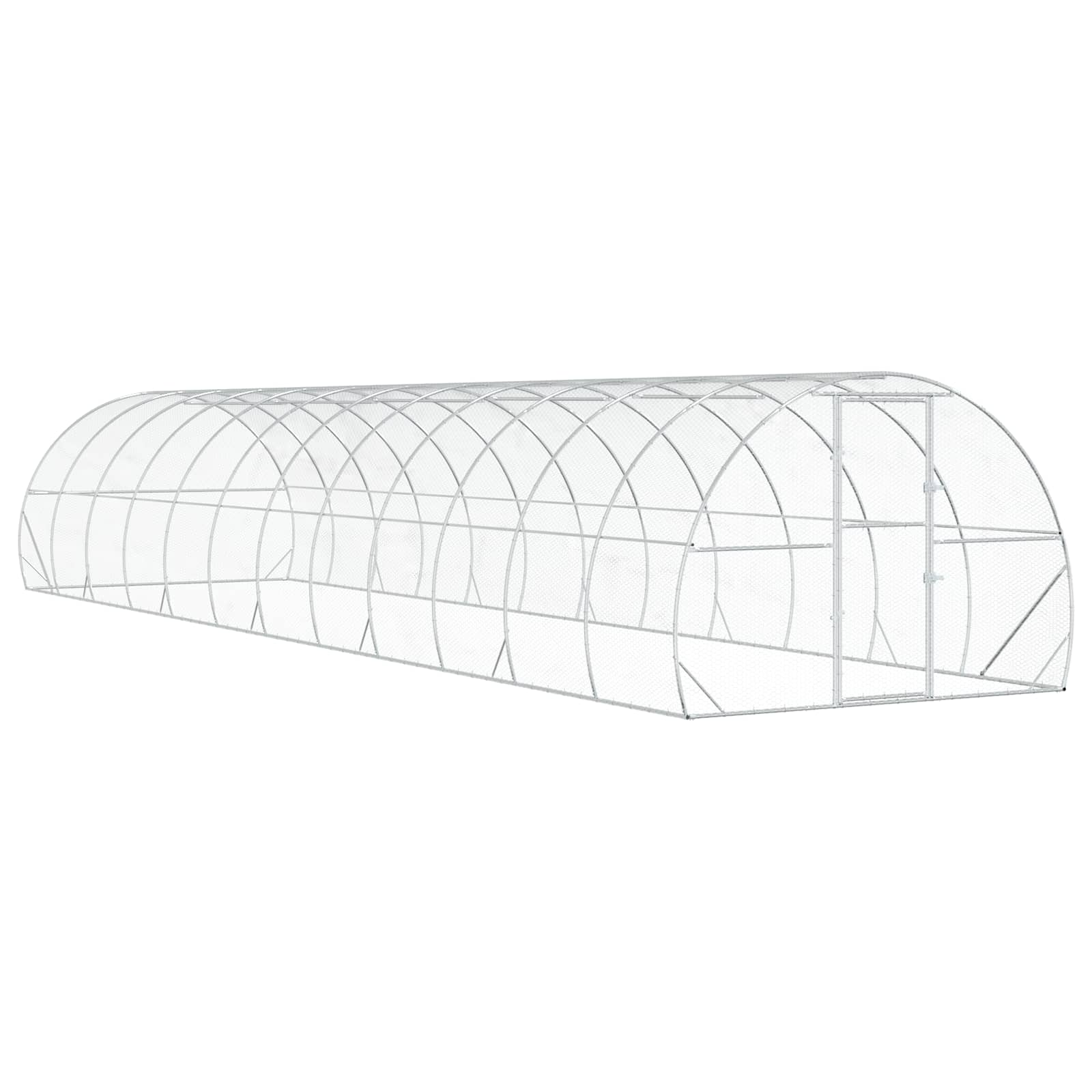 Kippenhok zilver 1200 x 300 x 200 cm Gegalvaniseerd staal image 2