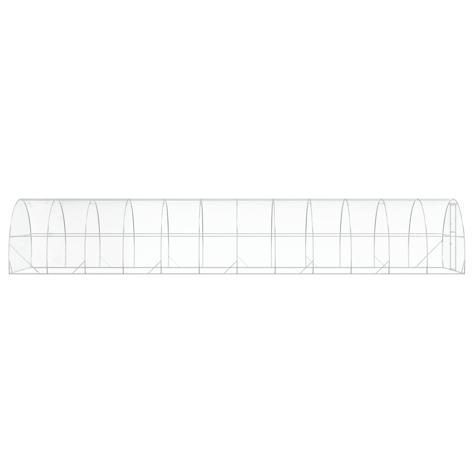 Kippenhok zilver 1200 x 300 x 200 cm Gegalvaniseerd staal image 5