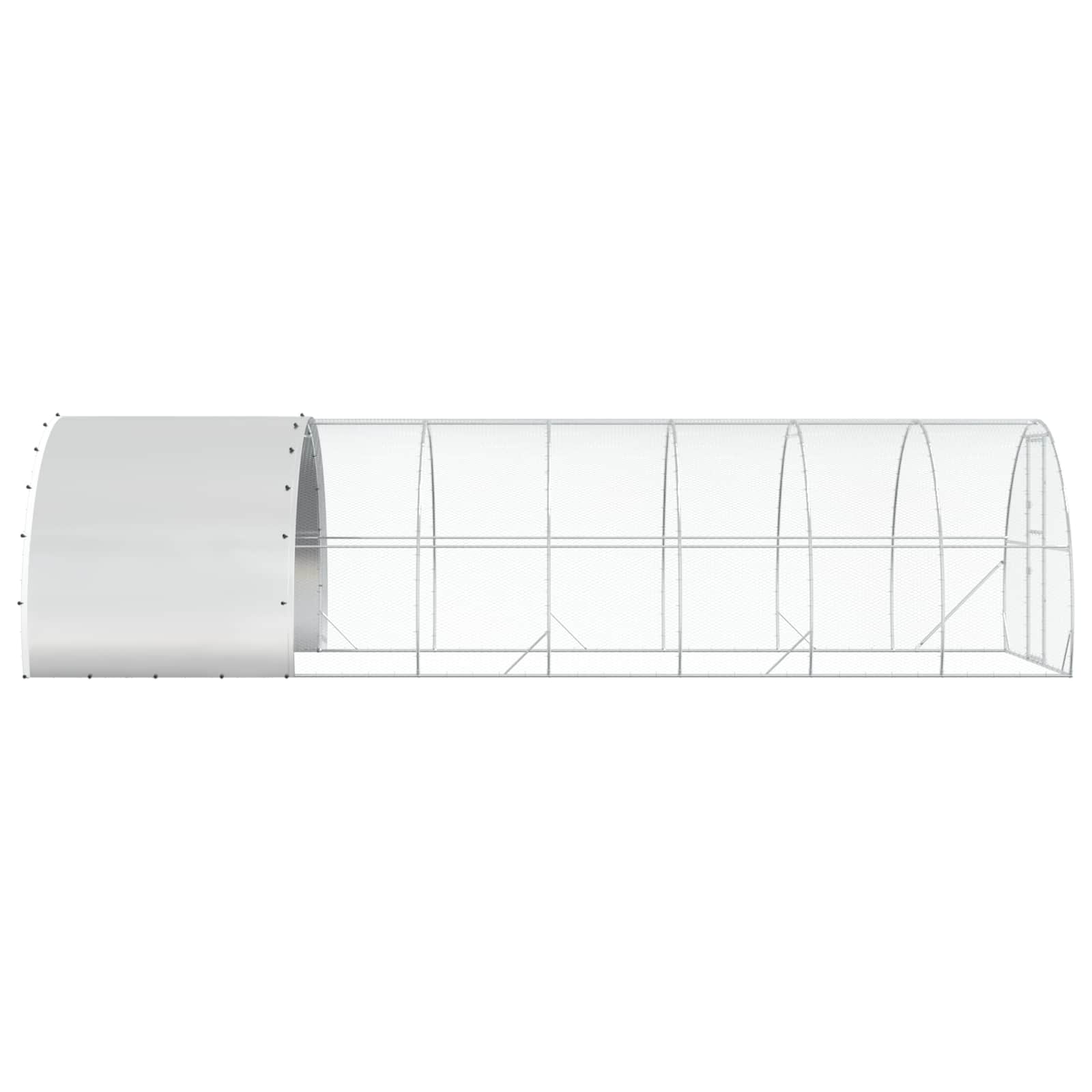 Kippenhok zilver 800 x 300 x 200 cm Gegalvaniseerd staal image 4
