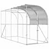 vidaXL Seina &auml;&auml;rne kana aed H&otilde;bedane 400 x 100 x 215 cm
