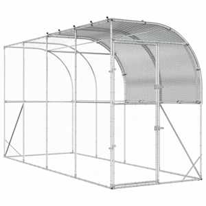 vidaXL Seina &auml;&auml;rne kana aed H&otilde;bedane 400 x 100 x 215 cm