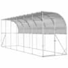 vidaXL Seina &auml;&auml;rne kana aed H&otilde;bedane 600 x 150 x 215 cm