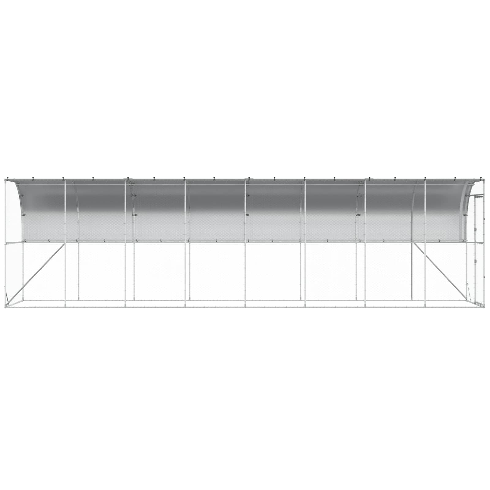 Kippenhok Tegen de Muur zilver 600 x 150 x 215 cm image 4