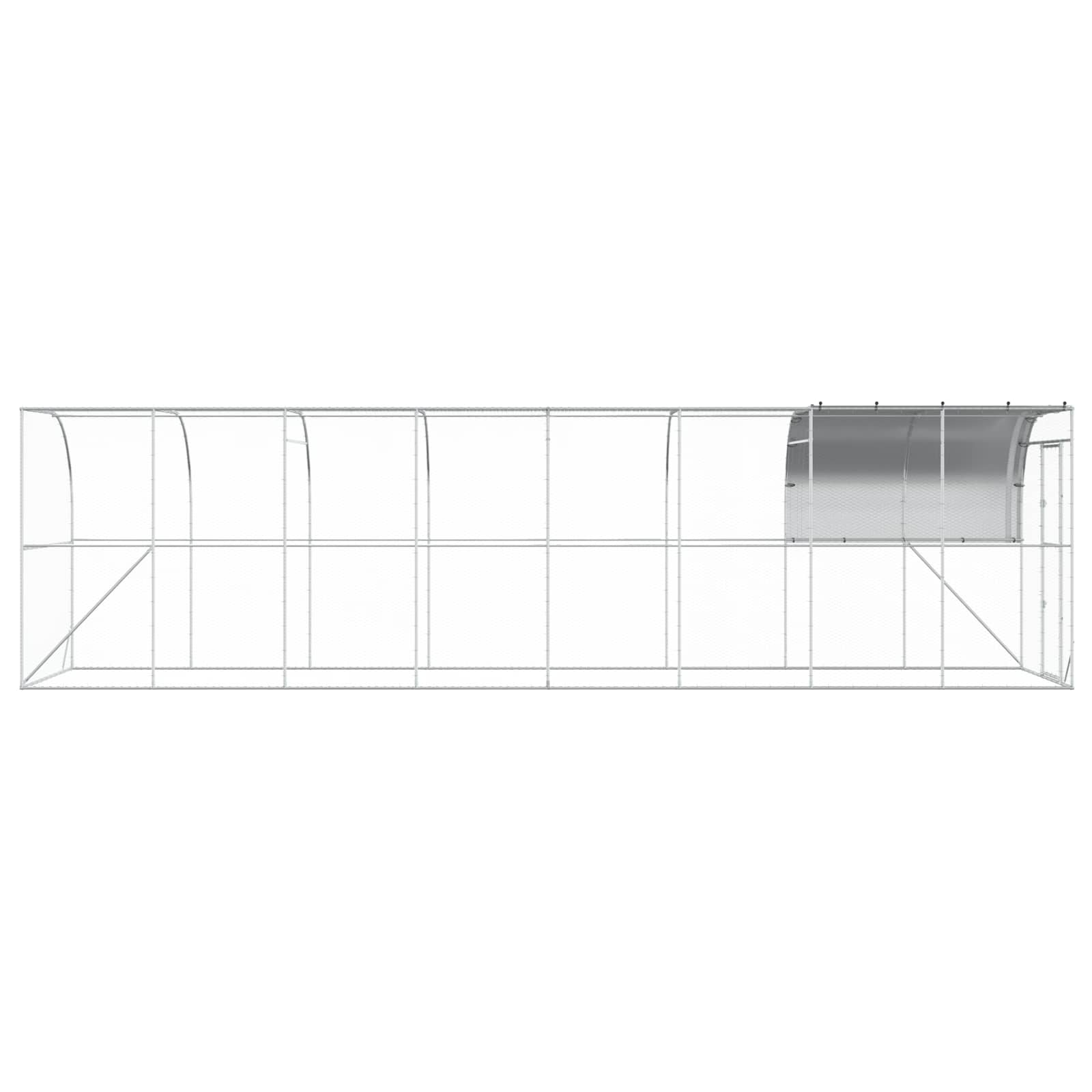 Kippenhok Tegen de Muur zilver 800 x 200 x 215 cm image 4