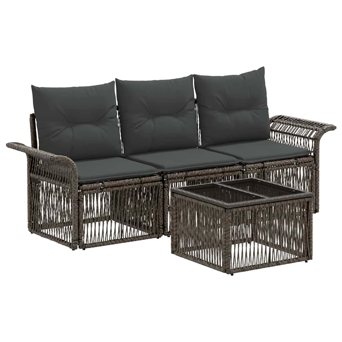 Havesofa Sæt 4 stk. polyrattan - Billede 2