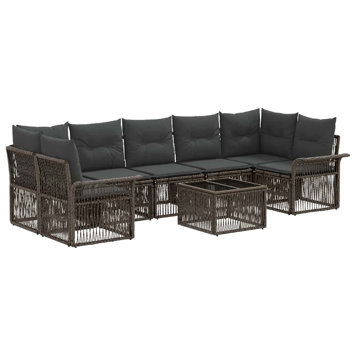 Havesofa Sæt 8 stk. polyrattan - Billede 2