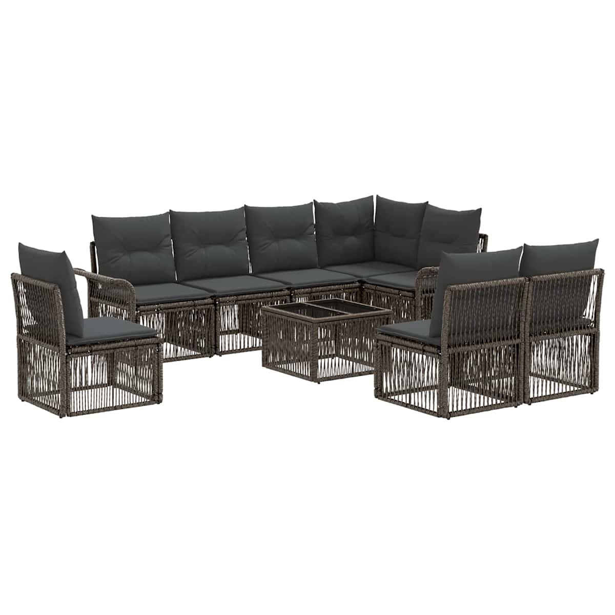 Havesofa Sæt 9 stk. polyrattan - Billede 2