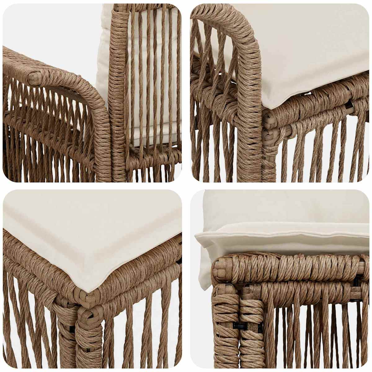 Havesofa Sæt 7 stk. 7-Antal sæder polyrattan - Billede 6