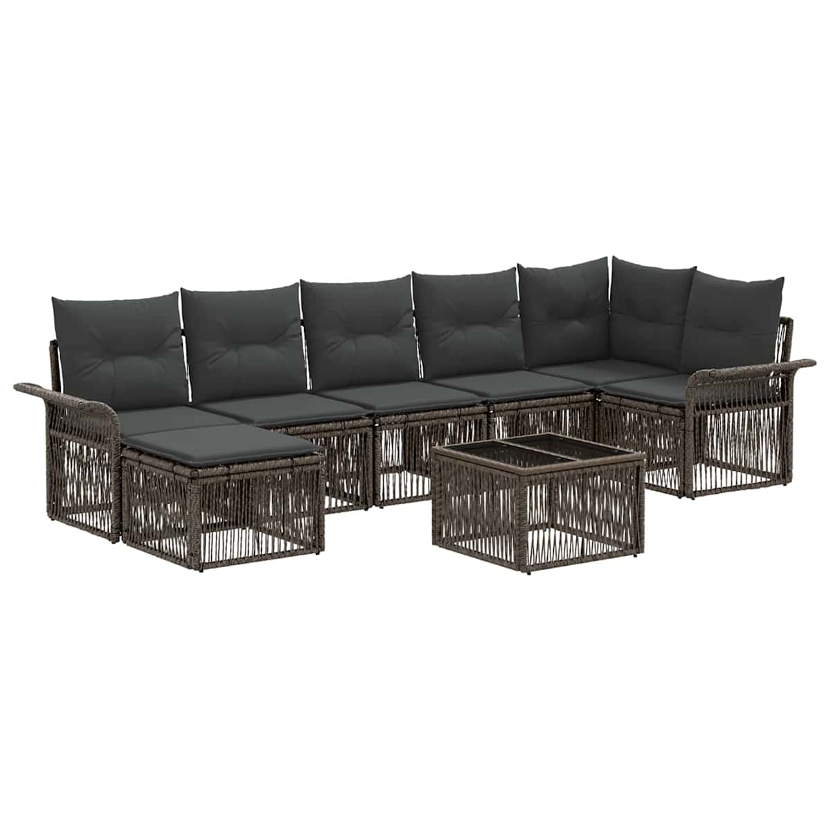 Havesofa Sæt 8 stk. polyrattan - Billede 2