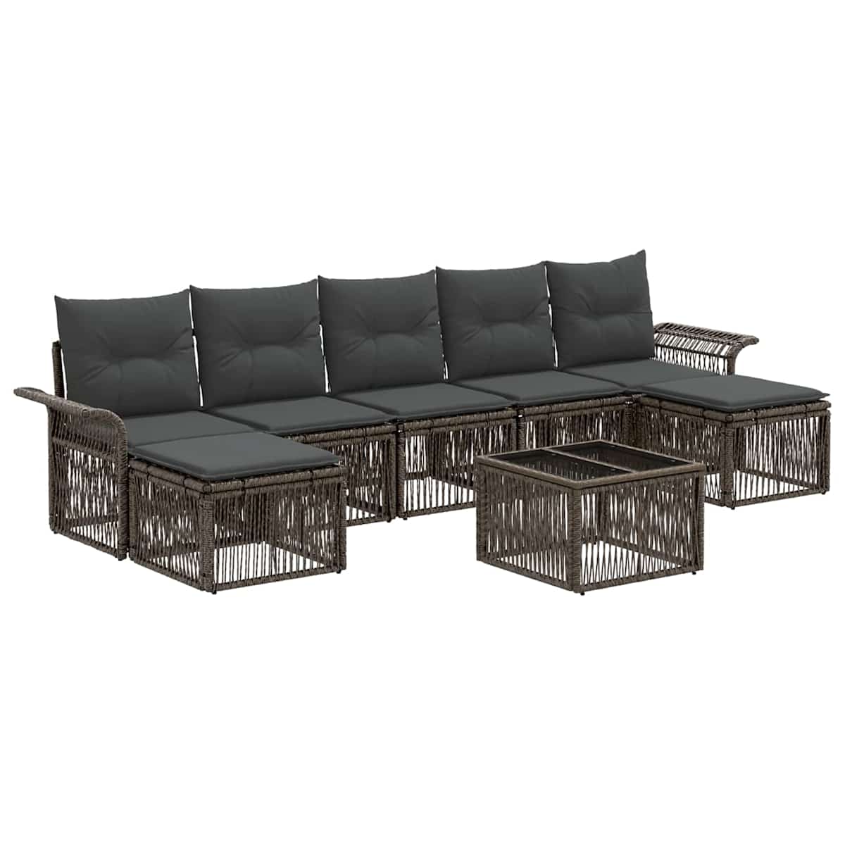 Havesofa Sæt 8 stk. polyrattan - Billede 2