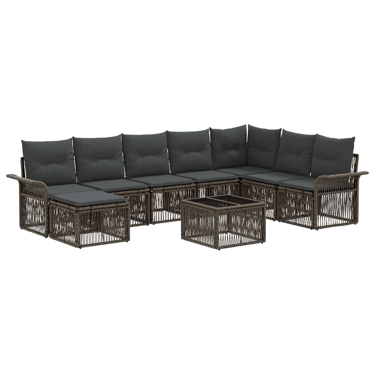Havesofa Sæt 9 stk. polyrattan - Billede 2